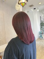 ジュエ ヘアー デザイン(Jue hair design)&nbsp;夏高発色チェリーレッド/ワンカラー/イルミナカラー/知立/20代