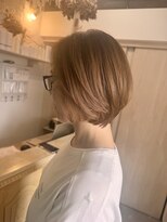 メロウ(mellow)&nbsp;☆やわらかベージュ☆の丸みショートボブ