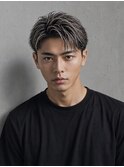 アップバングショートセンターパートツーブロックハイライト30代