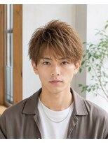 MEN's Baguz MEN'Sカット/ MEN'Sパーマ/ MEN'Sカラー ブラウンベージュ束感ニュアンスマッシュ