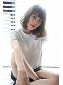 【studio ett】カジュアル×前下がりボブ　メルトカラー