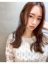 カームリーヘアー(calmLY HAIR) 前髪/アンブレラカラー/こなれミディ/イメチェン/ウェーブパーマ