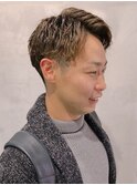 ツーブロアップバングピンパーマ y
