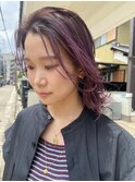 ブリーチカラー☆ムラサキ パープル♪