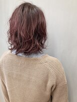 トップヘアー 玉島店(TOP HAIR)&nbsp;ミディアムウェーブパーマ _ ショコラピンク