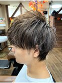 ツイストスパイラルパーマセンターパート<理容室>川口鳩ヶ谷8
