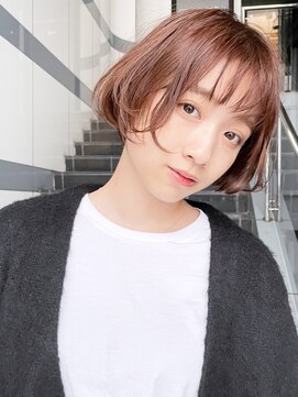 アイティーバイアルバム 下北沢店(IT by ALBUM) 丸みボブ_アースカラーくびれヘアツートンカラー_8905