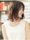 くせ毛風シースルーバングウェットヘアa志木20代30代40代50代