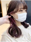 インナーカラーイヤリングカラー×美髪ミディ[横浜/東神奈川]23