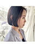 レザーカットのミニボブ☆