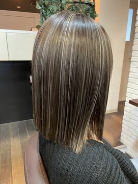 ミリ 奈良店(mm) グレージュ/透明感カラー/韓国/髪質改善/奈良駅/奈良/近鉄奈良