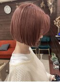 人気のミニボブ×ピンクミルクティーカラー★中村大輔
