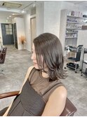 レイヤーボブ×アッシュベージュ