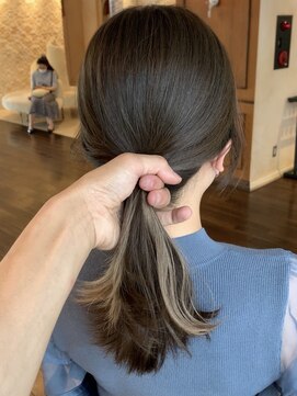 ザックジングウ 表参道(ZACC JINGU) 赤み大っ嫌い♪ほうじ茶グレージュラテカラー