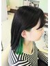 インナーカラー＋ カット＋炭酸水＋GLT500髪質改善TR⇒11000円