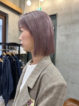 ソルトウォーター(SALT WATER) ピンクラベンダー ダブルカラー ボブ