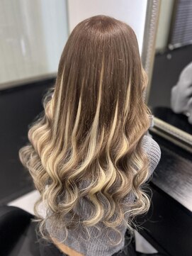 ヘアーデザイン ジェルム(Hair Design germe) ココアブラウン×ハイライト / YUDU