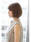 30代40代大人可愛いボブ　デジタルパーマ　ワンカール