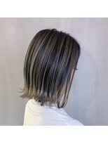 ルミヘアー 金沢駅西口店(Lumi hair) ★/ハイライトカラー/メッシュ/グレー/金沢/外ハネボブ