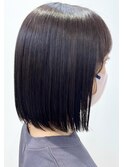 【松戸店　アイダ】黒髪ボブストレートボブあご下ボブ