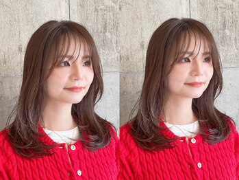 ハーフアンドハーフ(HALF and HALF)の写真/顔周りのカットで印象が変わる☆大人かわいい×小顔効果を同時に叶える顔周りカット♪
