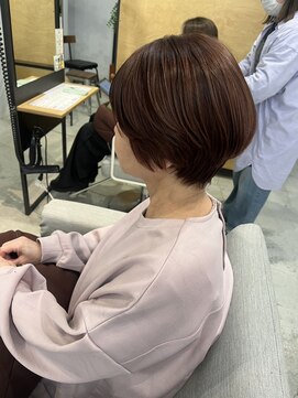 リンダ(LINDA) ショートヘア/ピンクブラウン/ショートカット[札幌美容室LINDA]