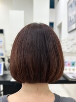 アルバ 津城山店 ★ショートボブ♪ピンクブラウンカラー★