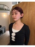 赤髪ボブ