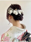 成人式シニヨン