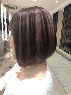 ニューヨークニューヨーク 大久保店(NYNY) ピンクベージュ&ピンクブラウンのアンブレラカラー