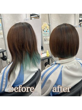 ヘアサロン ドットプラス 町田店(dot. plus) イメチェン/ホワイトブロンド/外ハネボブ/美髪/町田