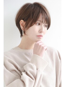 ヘアーズ ベリー 下白水店(hairs BERRY) ★大人可愛い30代40代黒髪前下がりショートボブ丸みショート