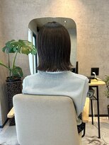 ヘイリー(HAILEY)&nbsp;切りっぱなしボブ×タッセルボブ×前髪あり