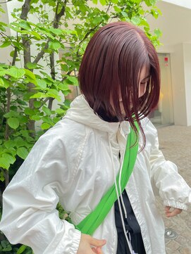 チクロヘアー(Ticro hair) @nkkn15 カシスレッド