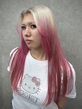 いろあそび 八王子 【ルーツカラー】ホワイト×ピンク