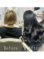 エクステ専門店 あるじゃんすー 水戸店 コリアンブラック#シールエクステ#ヨシンモリ#くびれヘア#水戸