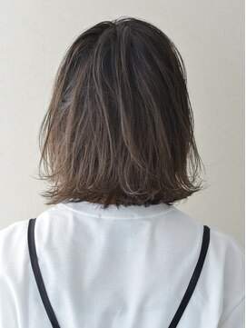 ヘアーメーク ディープ 黒髪/クラゲヘアー/オリーブグレー/小顔/ココアベージュ