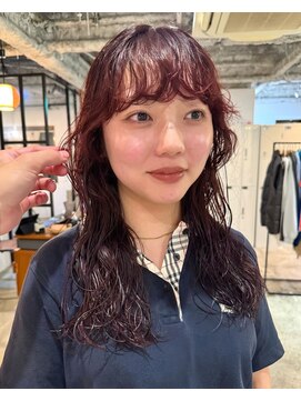 セーヌパス(CEINE PATH) パーマ/ロングパーマ/カシスレッド/暖色カラー