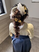 ディティカ サウ(Dityca sow)&nbsp;編みおろし/編みおろしポニー/卒業式/袴ヘア/名古屋/栄