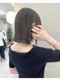 顎下3センチ耳かけ小顔ヘイリーボブヘア