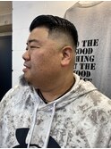 メンズカットフェードスキンフェードサイドパート七三分け