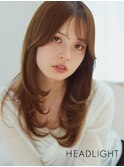 大人ミディアム似合わせレイヤー顔周りくびれウルフ小顔魅せ前髪
