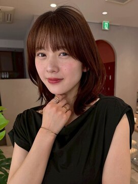 ジーナエス 札幌(Zina S) 髪質改善*ミルクブラウン*小顔*顔周りレイヤー*Zina S札幌