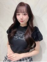 ヘアサロン ガリカ 表参道(hair salon Gallica) バーガンディーレッド×フェイスレイヤー