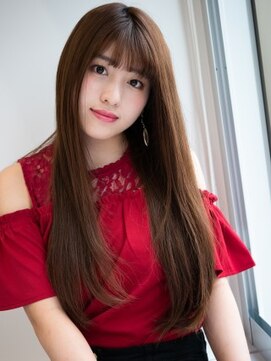 クアトログランシュ 水戸店(QUATRO×GranCieux) 好感度◎ツヤ感重視のナチュラルロングストレート