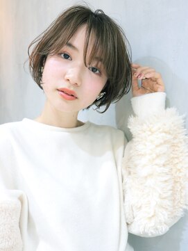 アルバム 渋谷パルコ(ALBUM) 愛されナチュラルショート_外ハネボブアッシュブラウン_26645