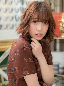 カバーヘア イヴ 戸頭店(COVER HAIR EVE) 軽やかデジタルパーマくせ毛風前下がりボブa戸頭20代30代40代