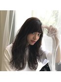 透け感艶髪　ナチュラルブラウンアッシュ