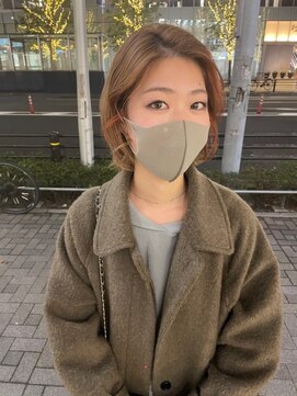 アッシュ 名駅(ASCH) 顔周りポイントオレンジ×ショート