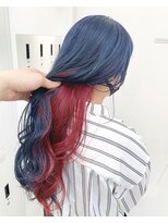 シェリ ヘアデザイン(CHERIE hair design) ブルー×レッドのインナーカラー☆